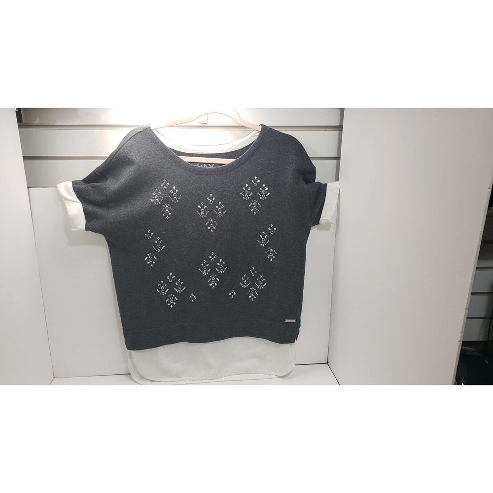 Marc New York Silver Sequin Top Size L Sleeveless